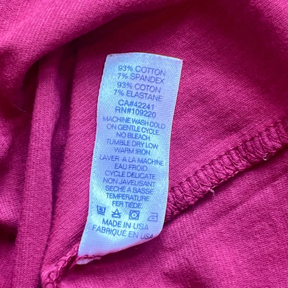 Women’s Pink Sexy Knotted V-Neck Long Sleeve Top Size M - Picture 6 of 6